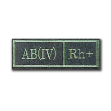 Нашивка Группа крови AB (IV) Rh+